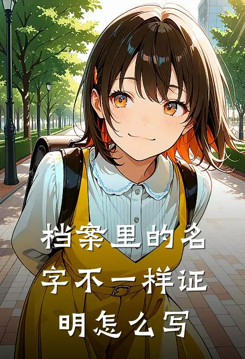 档案里的名字不一样证明怎么写