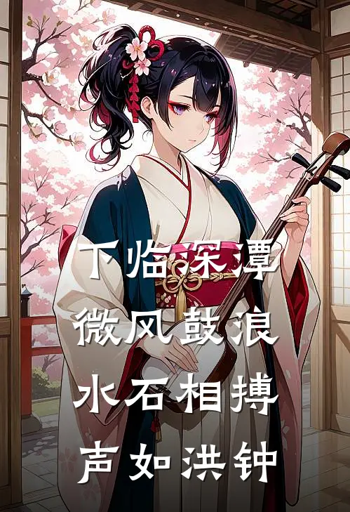 下临深潭,微风鼓浪,水石相搏,声如洪钟